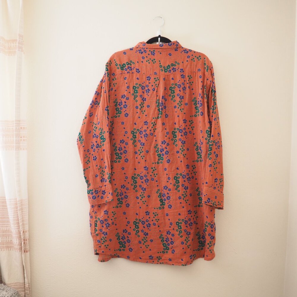 Natural Life Georgia Floral Button Front Shirt Dress sz L - Picture 6 of 6